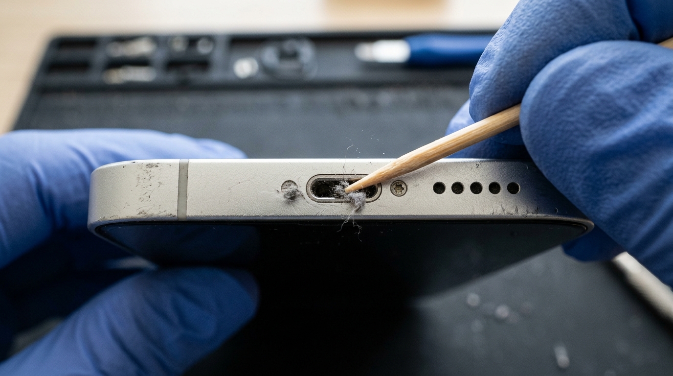 iPhone Ladebuchse reinigen Berlin