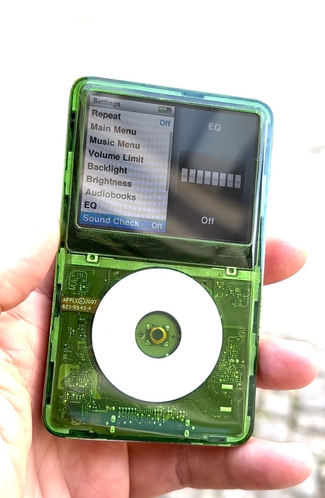 Transparenter iPod Classic Modding